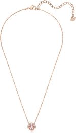 SWAROVSKI Sparkling Dance Clover Jewelry Collection, Rose Gold Tone Finish, Pink Crystals, Clear Crystals - Image 2